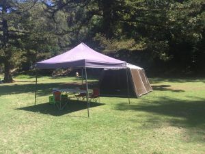 Basin Ku-ring-gai Campsite Set Up